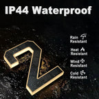 🎁✨ Número de puerta exterior iluminado con energía solar