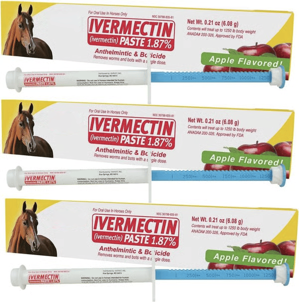 🔥 Laatste dag: 49% korting – Ivermectine Paardenpasta 1,87% (6,08 g tubes)